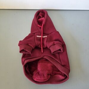 Spark Paws Dog Hoodie - Burgundy - Small